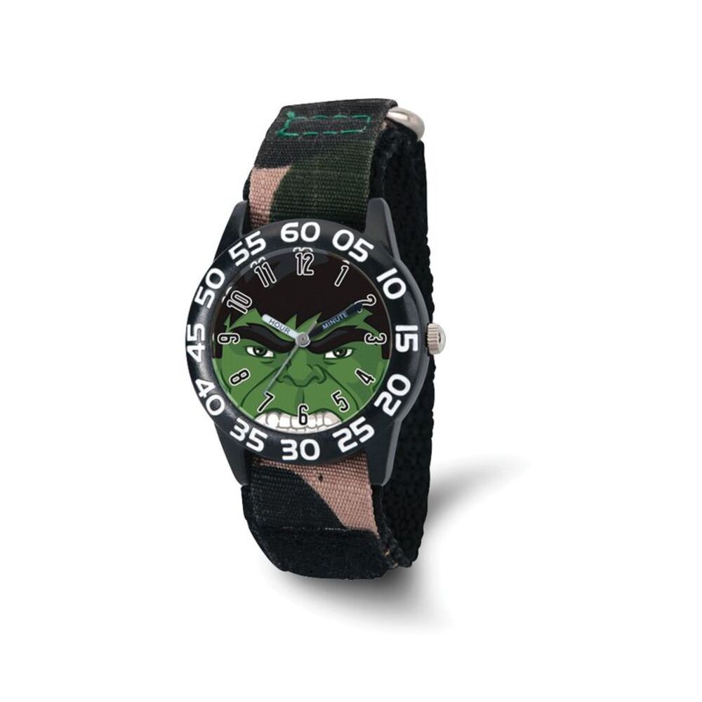 Marvel Boys Hulk Camo Strap Acrylic Time Teacher Watch